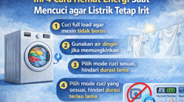 Ini 4 Cara Hemat Energi Saat Mencuci agar Listrik Tetap Irit di Rumah