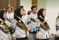ketua Bunda Guru Kabupaten Barito Utara Hj. Maya Savitri Shalahuddin bersama jajaran PGRI menghadiri pembukaan Konferensi Kerja Provinsi (Konkerprov) PGRI Kalimantan Tengah Tahun 2026 di Hotel Aurila, Palangka Raya, Jumat, 30 Januari 2026.