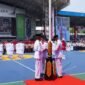 Prosesi pengibaran Sang Merah Putih oleh Paskibraka Kabupaten Barito Utara pada Upacara HUT ke-81 RI di Arena Tiara Batara, Muara Teweh, Senin (17/8/2026). (Foto: infomuarateweh)