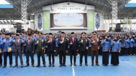 Pemerintah Kabupaten Barito Utara menggelar Upacara Peringatan Hari Lahir Pancasila Tahun 2026 di Arena Tiara Batara, Selasa (2/6/2026). (Foto: infomuarateweh/Ho