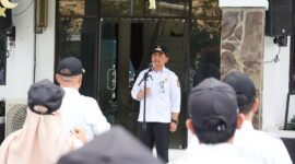 Pemerintah Kabupaten Barito Utara menggelar apel pagi di Dinas PUPR untuk memperkuat disiplin ASN, Rabu (3/6/2026).