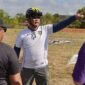 Bupati Barito Utara, H. Shalahuddin, memberikan arahan kepada kepala OPD usai meninjau lokasi Batara Expo dan car free day, Sabtu (20/6/2026).