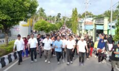 Pemkab Barito Utara Meriahkan Jalan Sehat Hari Bhayangkara ke-80, Perkuat Sinergi dengan Polri