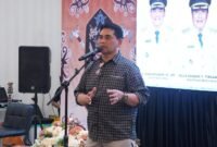 Bupati Barito Utara, H. Shalahuddin, menyampaikan ajakan kolaborasi kepada jajaran Korem 102/Panju Panjung di Rumah Jabatan Bupati, Rabu (15/4/2026).