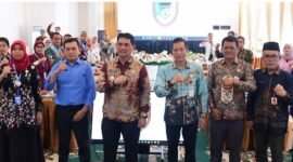 Bupati Barito Utara, H. Shalahuddin, memimpin rapat teknis percepatan rehabilitasi RSUD Muara Teweh, Rabu (21/4/2026).