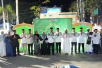  Bupati Barito Utara, H. Shalahuddin, bersama Wakil Bupati dan FKPD menyalurkan sapi kurban pada pawai Tanglong Barito Utara Bertakbir, Selasa malam (26/5/2026).